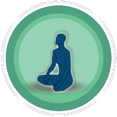 yoga pray Sticker by HuMandalas