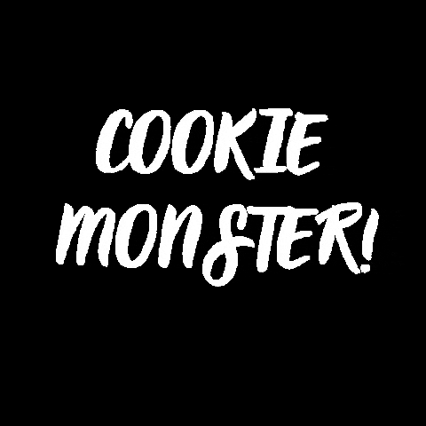 YVRCookie giphygifmaker white monster cookie GIF