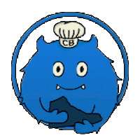 Blue Monster Sticker by CookBeast