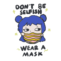 Anti Virus Mask Sticker