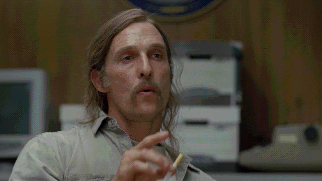 likeabadpenny giphyupload true detective promise swear GIF