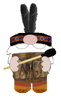Native American Gnome Sticker