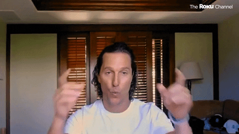 Matthew Mcconaughey GIF by The Roku Channel