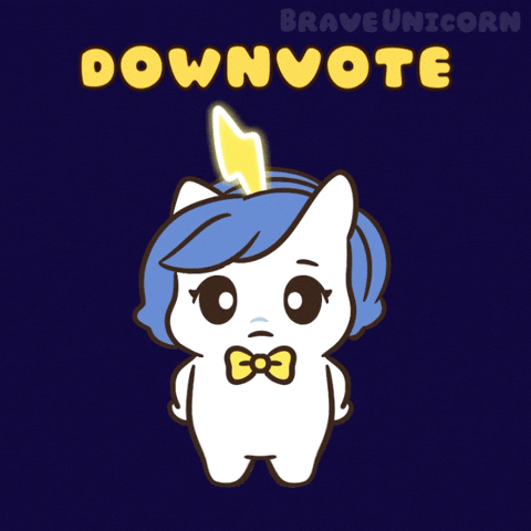 Dislike Thumbs Down GIF by Brave Unicorn