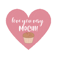 In Love Mochi Sticker by The Clean Addicts