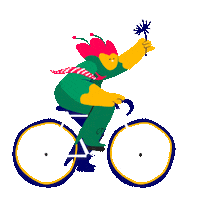 Bike Spring Sticker by Odd Bleat