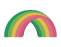 Rainbow Spinning Sticker by Free & Easy