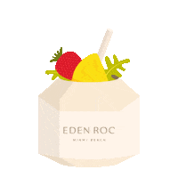 summer coconut Sticker by Eden Roc Miami Beach