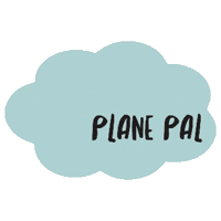 PlanePal airplane flight planepal seatextender Sticker