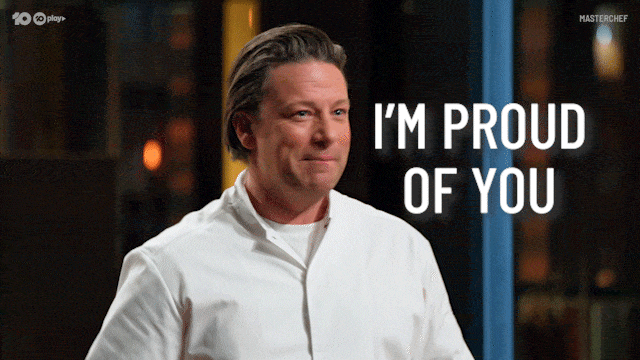 Proud Jamie Oliver GIF by MasterChefAU