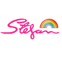 beauty rainbow Sticker by Stefan Hair