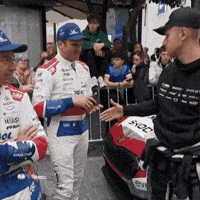 Shake Hands Motorsport GIF by FIA European Rally Championship