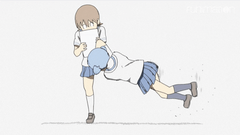 calliecaddie914 giphyupload anime nichijou funimation GIF
