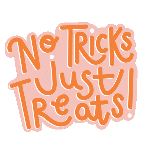 Trick Or Treat Pink Sticker by Charley
