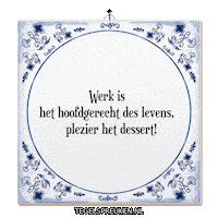 Dessert Teamwork Sticker by Tegelspreuken.nl