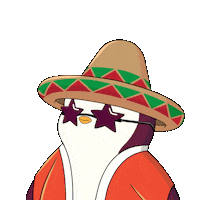 Nervous Sun Ray Sticker by Pudgy Penguins