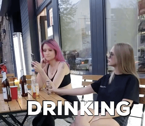 Party Drink GIF by Cherry Johnson
