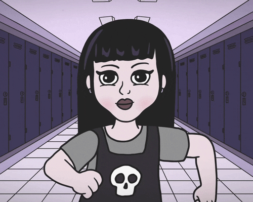 luaart giphyupload run running bad girl GIF