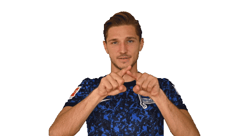 Niklas Stark Facepalm Sticker by Hertha BSC