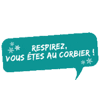 Snow Montagne Sticker by Le Corbier