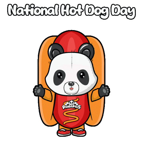 Happy Hot Dog Sticker by PandaPals