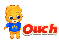 Hit Pain Sticker by Lucas and Friends by RV AppStudios