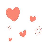 In Love Hearts Sticker