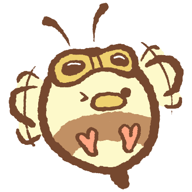 lecoffreaflonflons teacup abeille coffre flonflon Sticker