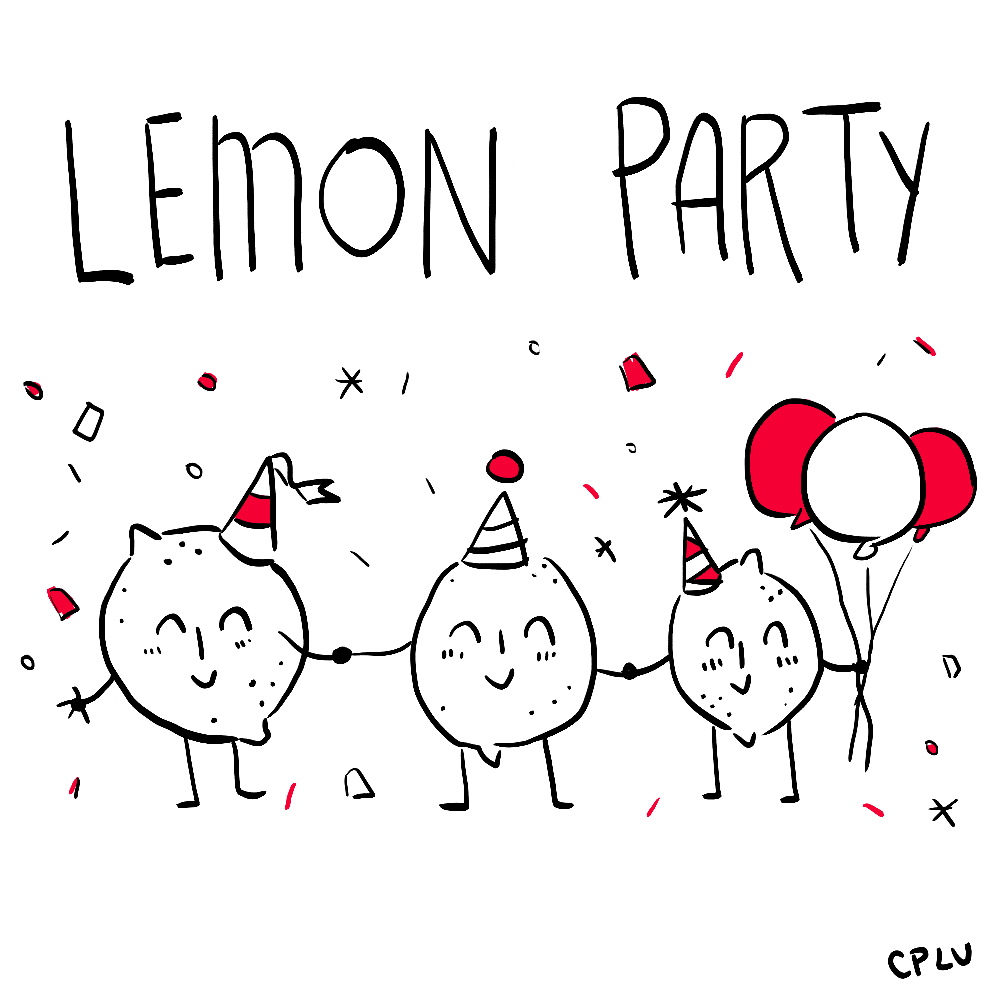 shock site lemon party GIF by Christina Lu