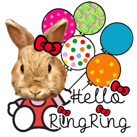 Hello Kitty Bunny Sticker by Pimp Yo Pets