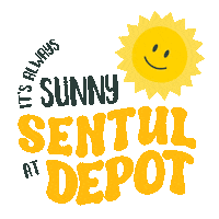 Sun Sunshine Sticker by Sentul Depot