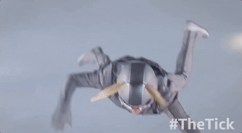 arthur falling GIF by The Tick