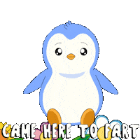 Penguin Farting Sticker by Pudgy Penguins