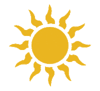 Vintage Sun Sticker by Vinokilo