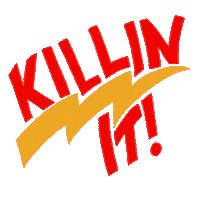 Happy Hell Yeah Sticker by Naomi