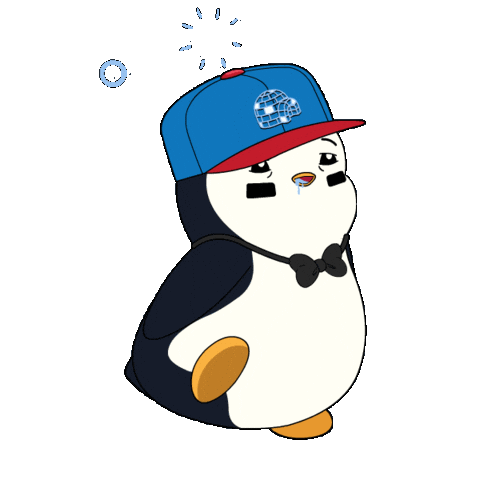 Tired Burnt Out Sticker by Pudgy Penguins