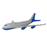Plane Flying Sticker