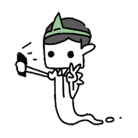 halloween ghost Sticker by nothingwejun