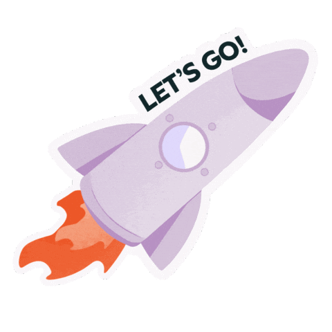 Rocket Sticker by HubSpot