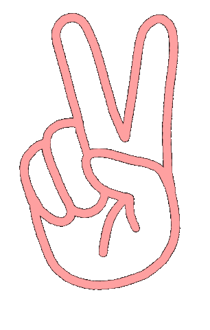 Peace Deuces Sticker