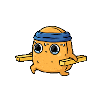 SadNuggie sad workout gym depressed Sticker