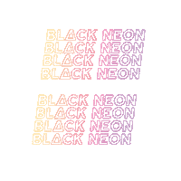 Black Neon Sticker by Queen of Jetlags