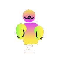 Click Black Neon Sticker by Blackneon studio