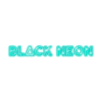 Black Neon Sticker by Queen of Jetlags