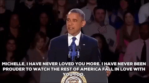 barack obama fall in love with you too GIF by Obama