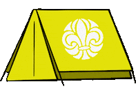 Tent Camping Sticker by Scouterna