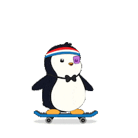 Jump Skating Sticker by Pudgy Penguins