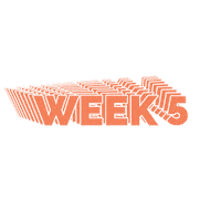 Week 5 Sticker by Stef Moss