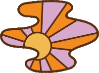 lovehandleburgers vegan 70s groovy burgers Sticker