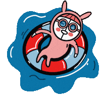Summer Swimming Sticker
